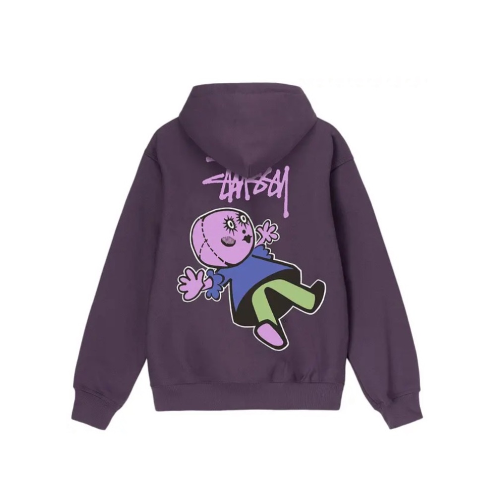 Stussy Dollie Zip Hoodie - Grape (New With Tags) size small
